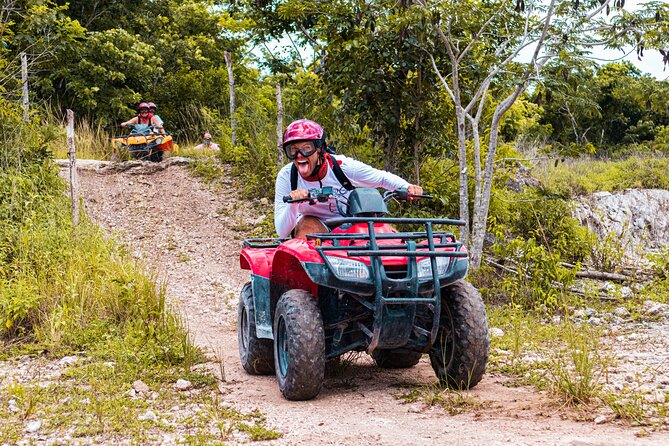 ATV Adventure to Jade Cavern with transfer - Jade Cenote, stalactites, bats, and a short swim