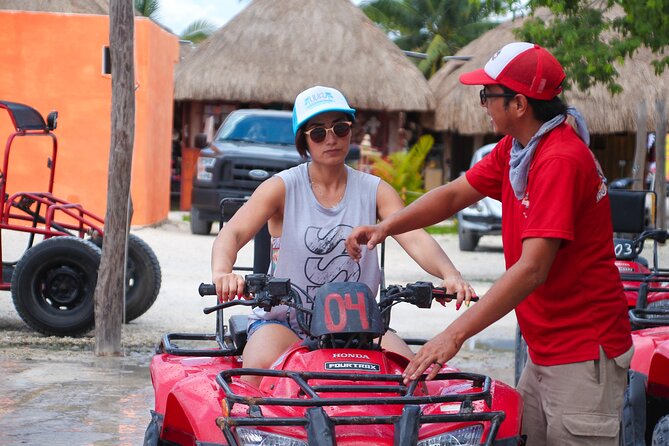 ATV and Clear Boat Ride Full Experience in Cozumel - Playa Uvas is the reward at the end