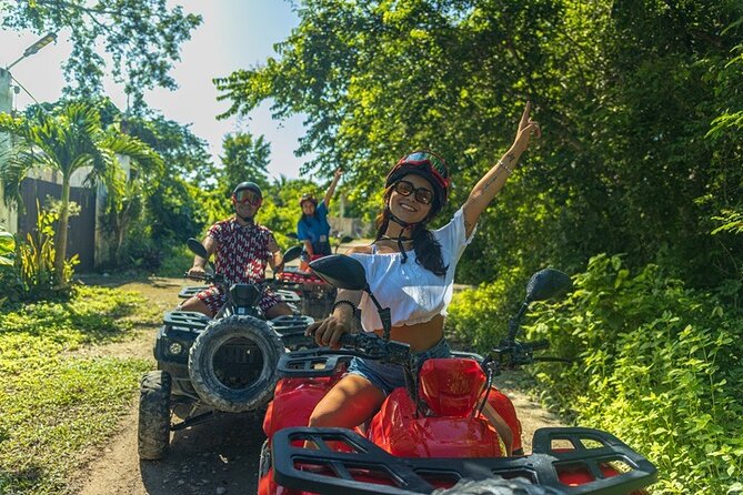 ATV Jungle discovering the wild Jade Cavern and Mayan Village - The ATV route supplies the thrill