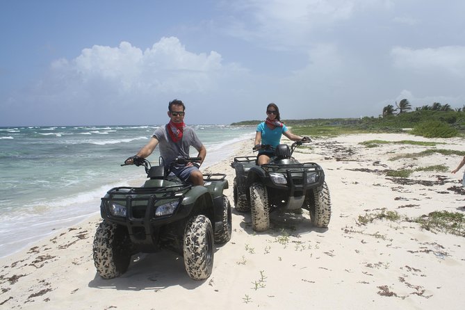 ATV Seashore + Cenote Combo: Mezcalitos & Mayan Cenote Experience - Learning to handle the Honda TRX 250