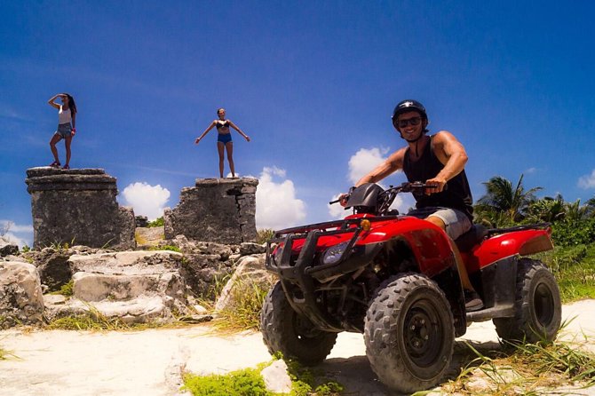 ATV Seashore + Cenote Combo: Mezcalitos & Mayan Cenote Experience - Swimming in the Mayan cenote