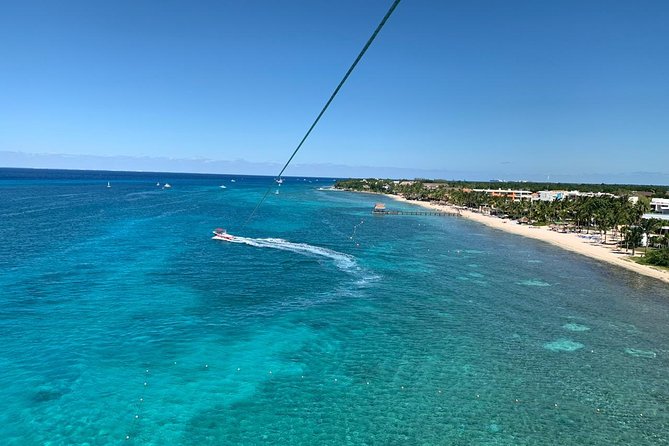 Best Parasailing Cozumel + Locker - Flying above Cozumel for 15 minutes