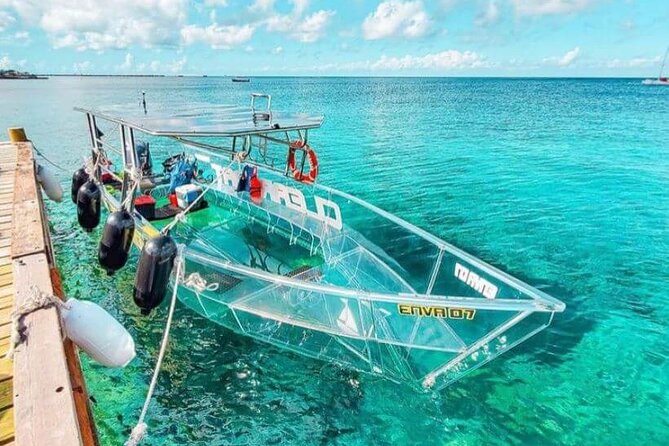 Cozumel Buggy Island Tour, Otoch Mayan Experience & Clear Boat - The clear boat at Muelle del Capitan