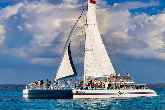 Cozumel Catamaran Experience with Snorkeling & Beach Club - Playa El Cielo and the private beach club