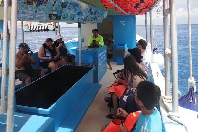Cozumel Coral Reef Snorkeling by Glass Bottom Boat with Guide - What is included for $35