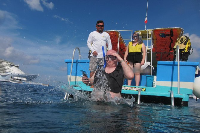 Cozumel Coral Reef Snorkeling by Glass Bottom Boat with Guide - What happens at Villa Blanca Wall