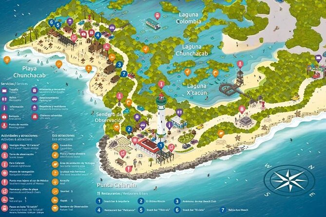 Cozumel: Day in Punta Sur Eco Park and Del Cielo Beach with Snorkeling - Entering Punta Sur Eco Park without losing time