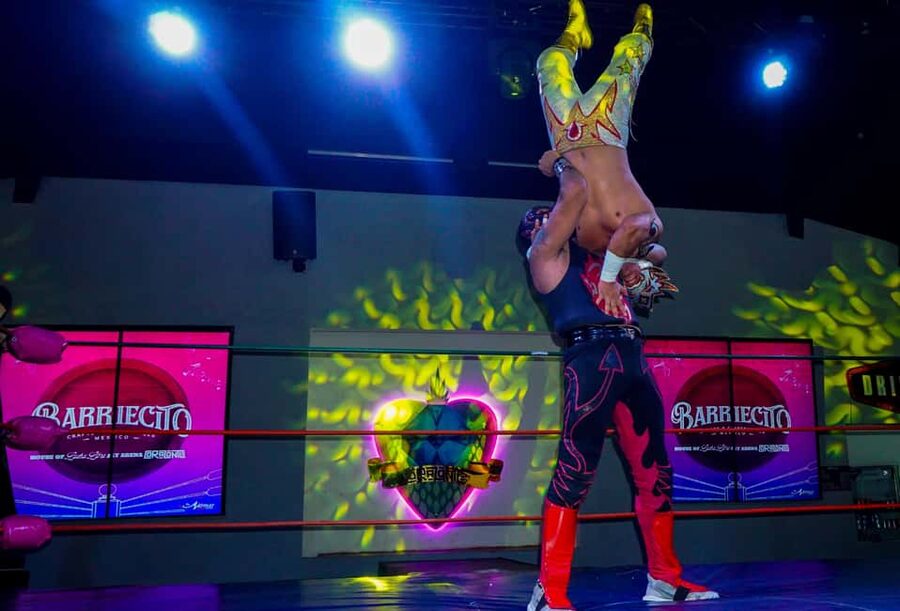 Cozumel Lucha Libre Experience! Meet & Greet Package - At Barriecito, the alebrije marks the entrance