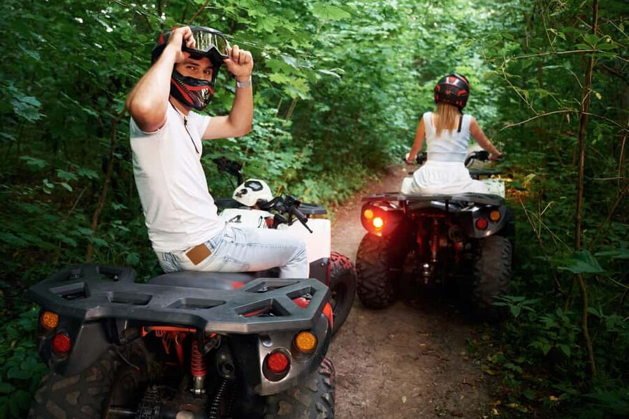 Cozumel Shore Excursion: ATV Jade Cavern & Tequila Tasting - Riding the ATV through Cozumel’s jungle
