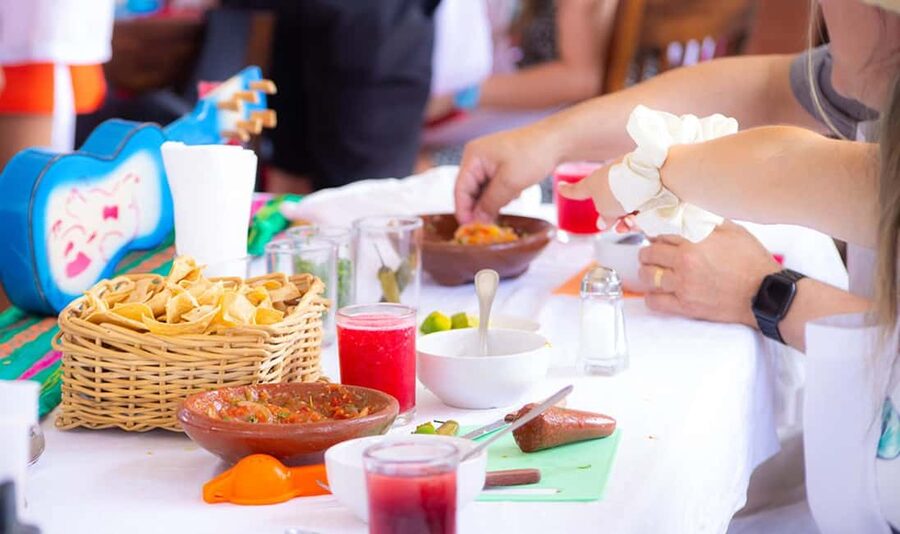 Cozumel: The Original Salsa & Salsa™ - Learning salsa steps from the dancing chefs