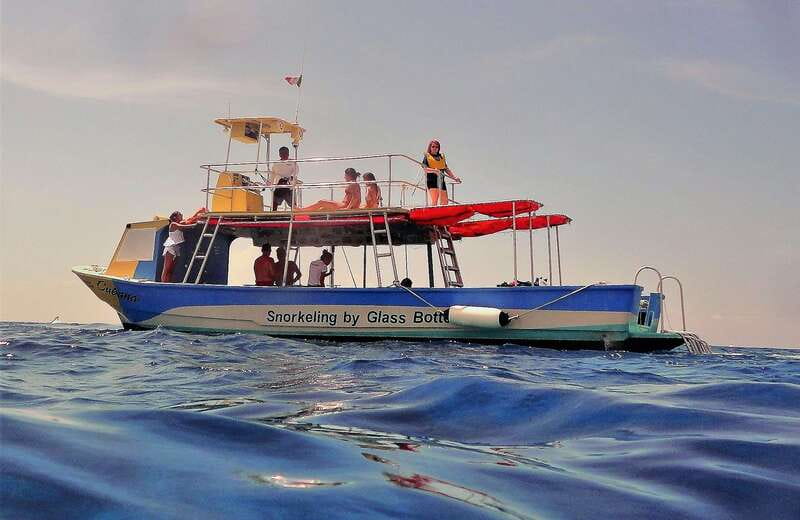 Cozumel: VIP Glass Bottom Boat & Snorkeling 3 Reefs Tour - Meeting at El Cid La Ceiba near the cruise piers