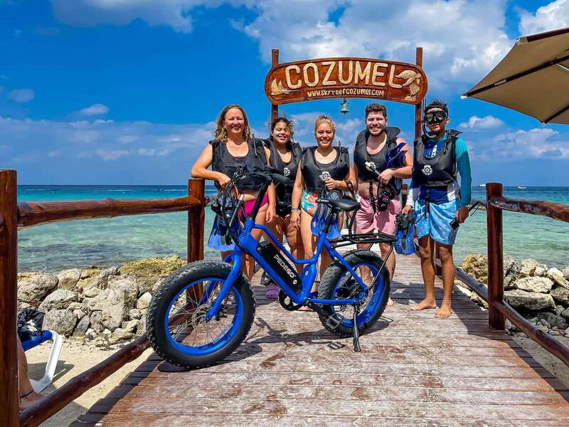 Cozumel: West Coast E-Bike and Snorkeling Tour - Snorkeling Tormento Reef at Sky Reef Beach