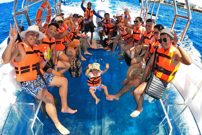 Crystal Boat Tour with Snorkeling and Drinks in Cozumel - The snorkeling stop and what you might see