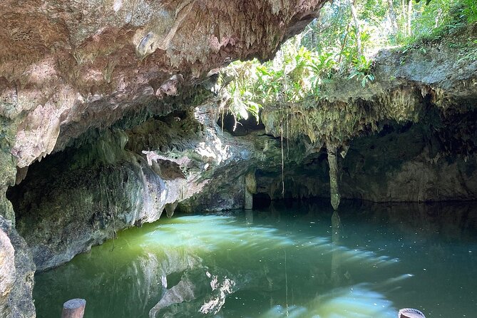 Jade Cavern ATV Tour in Cozumel with Beach Break with transfer - Riding an ATV toward Jade Cavern