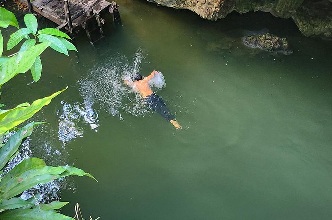 Jungle, Caverns and Tequila Mayan ATV Experience - Jade Cavern and the cenote water