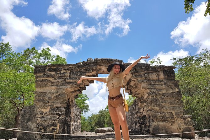 Private Half Day Cultural Tour to Mayan Ruins and Cenote - San Gervasio: the tour’s main archaeological visit