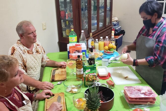 Private Mexican Trompitos Cooking Class in Cozumel - Margaritas and a Mexican drink at the table