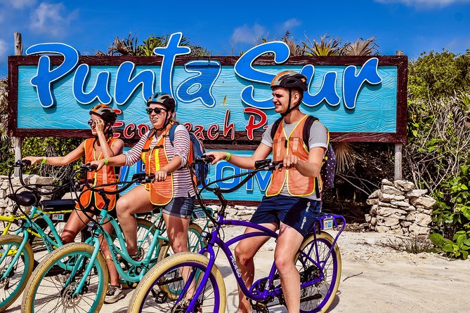 Punta Sur Eco Beach Park Electric Bike Tour in Cozumel - Snorkeling and the beach club finish