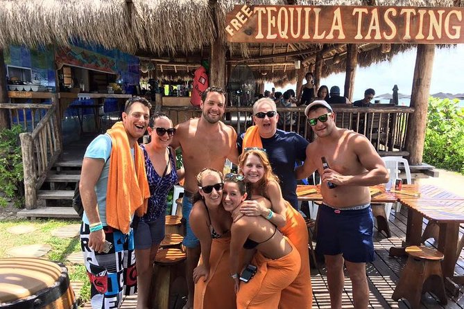 SkyReef Cozumel Snorkel & Tequila Tasting - Beach chairs, umbrellas, food, and the welcome drink