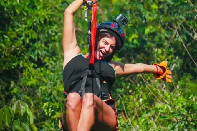 The Original Cozumel Zipline Adventure - Getting ready: harness, helmet, and safety briefing