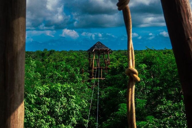 The Original Cozumel Zipline Adventure - Tower one: getting past the nerves